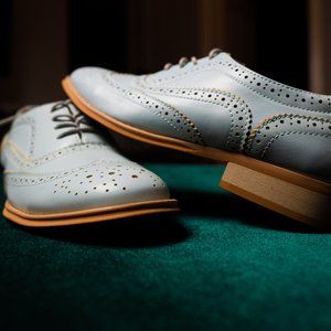 Wanted "Babe" - Light Sky Blue Oxford - NWOT
